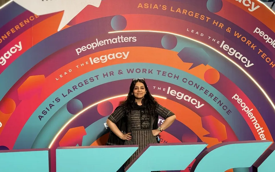 Nandini Sethi speaking at People Matters TechHR, Asia's largest HR and work-tech conference.